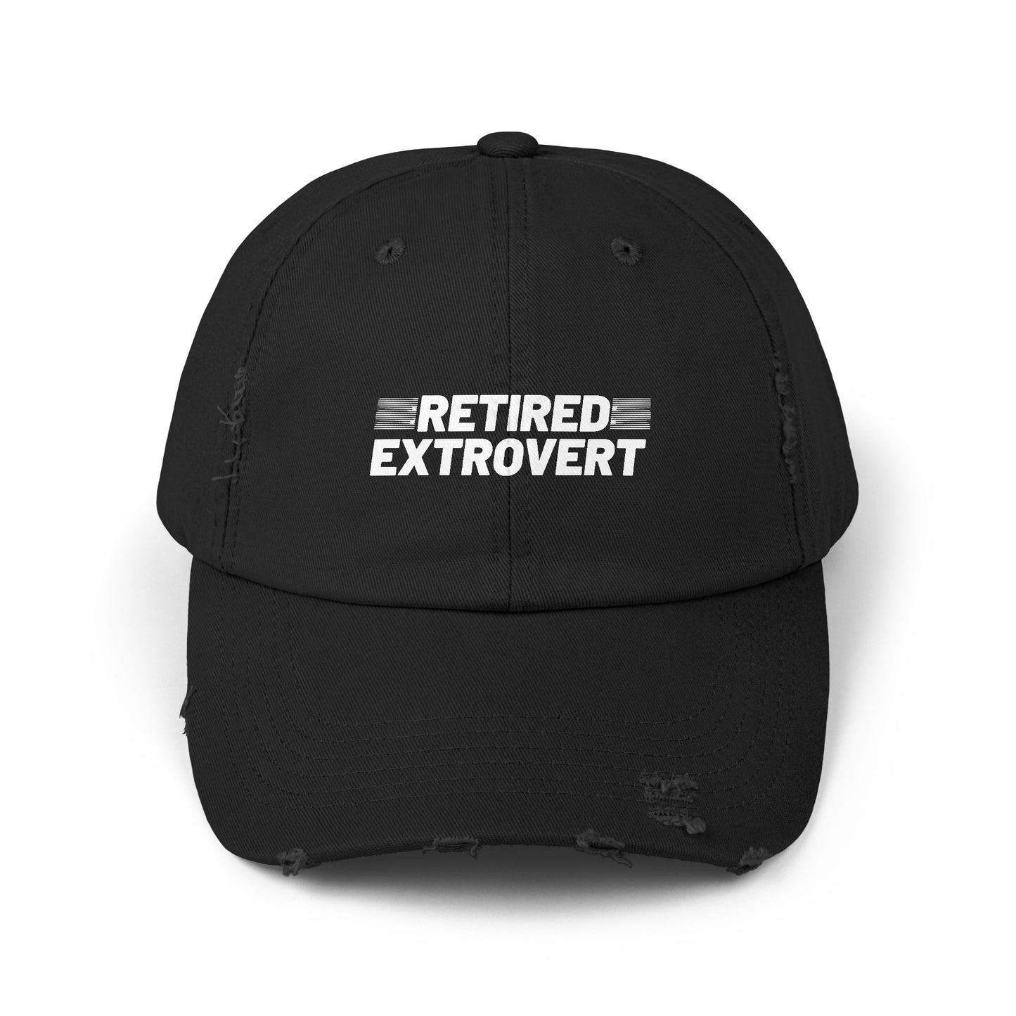 Retired Extrovert Distressed Cap