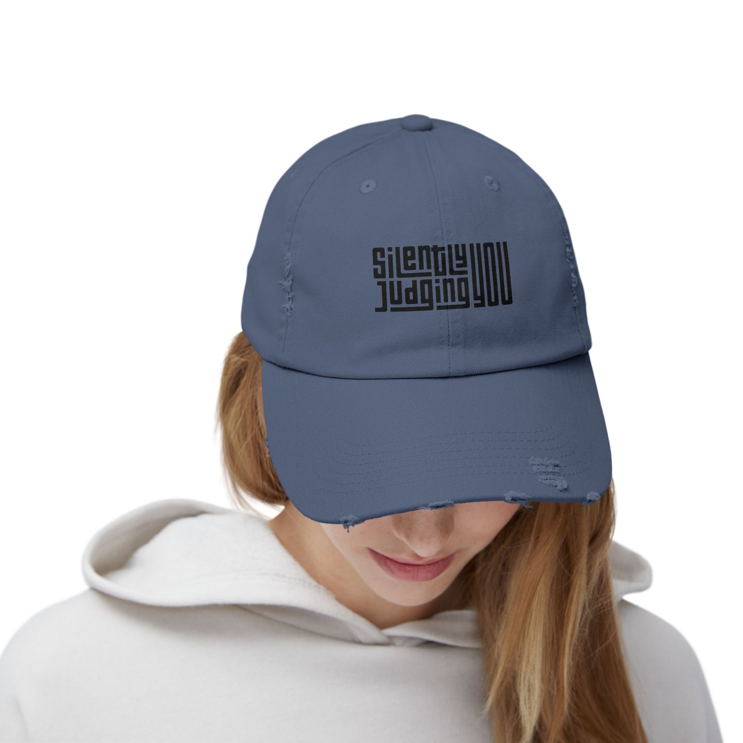 Silently Judging You Distressed Cap