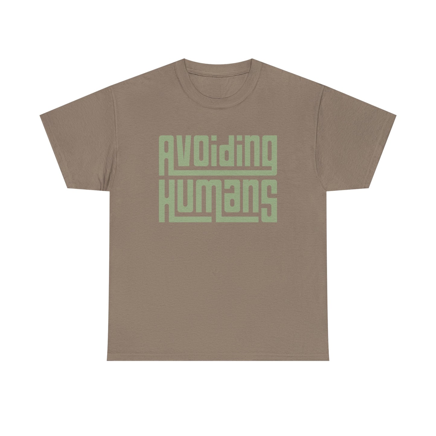 Avoiding Humans Unisex Heavy Cotton Tee