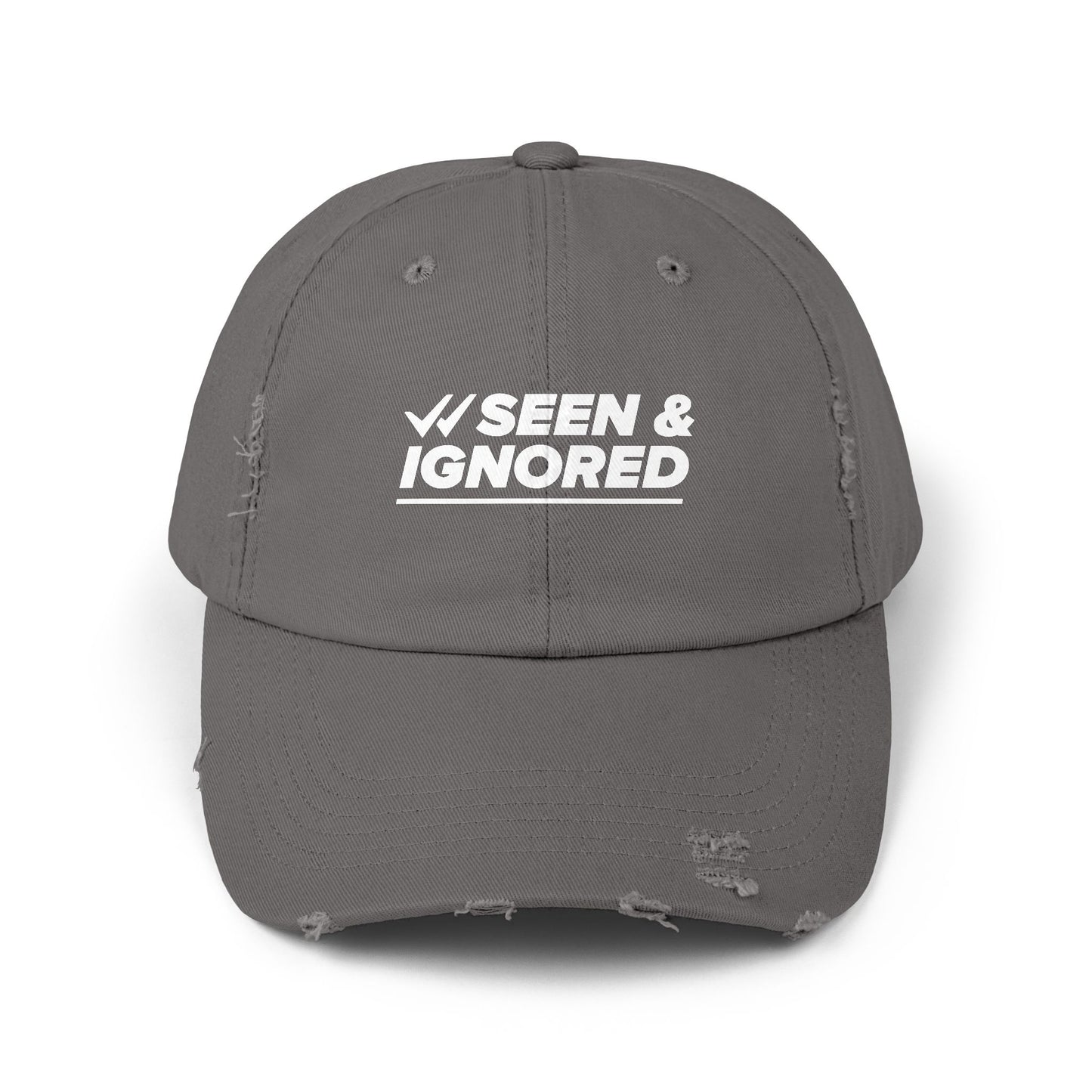 Seen & Ignored Distressed Cap