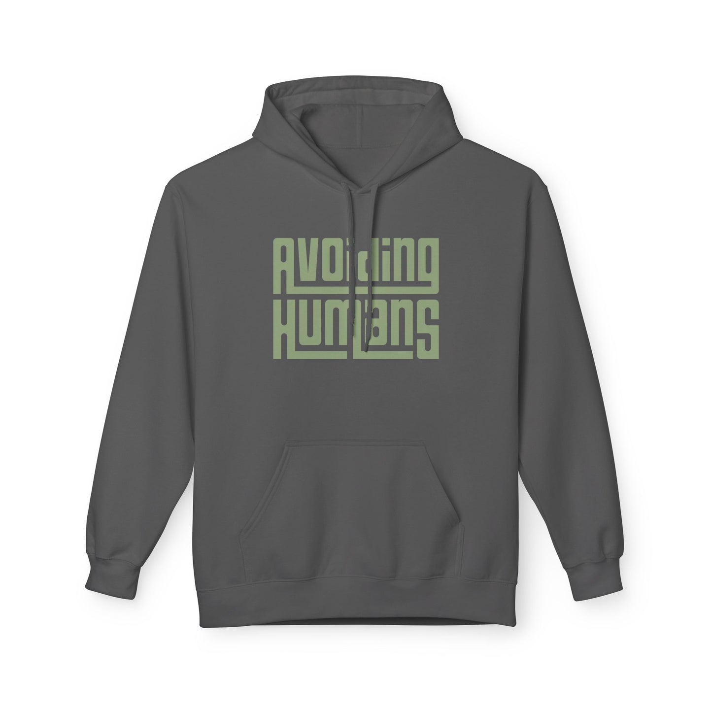 Avoiding Humans Fleece Hoodie