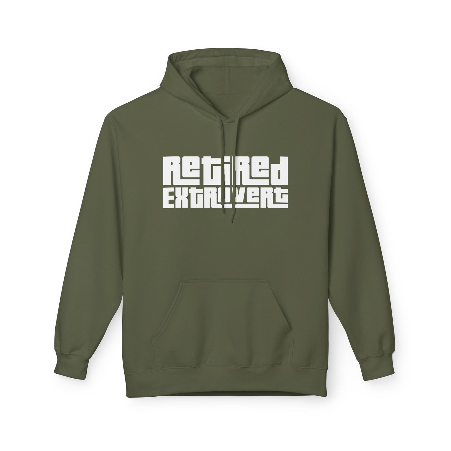 Retired Extrovert Fleece Hoodie