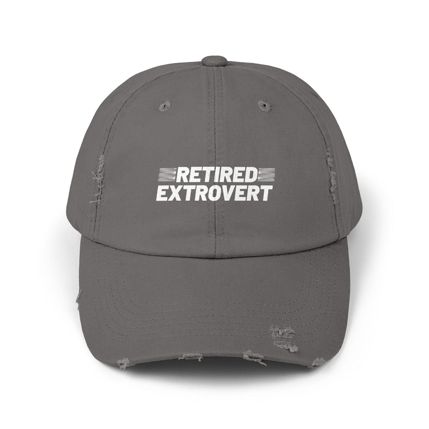 Retired Extrovert Distressed Cap