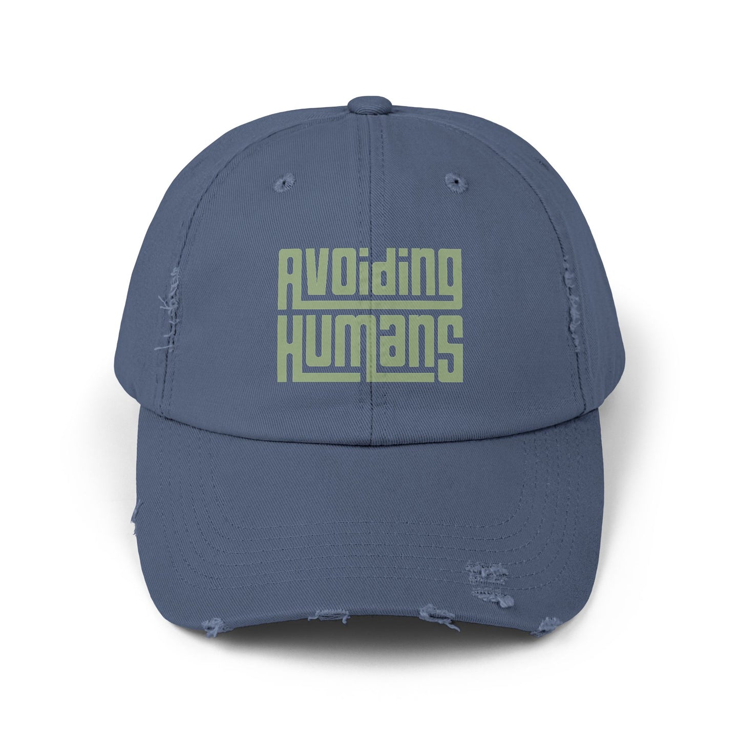 Avoiding Humans Distressed Cap