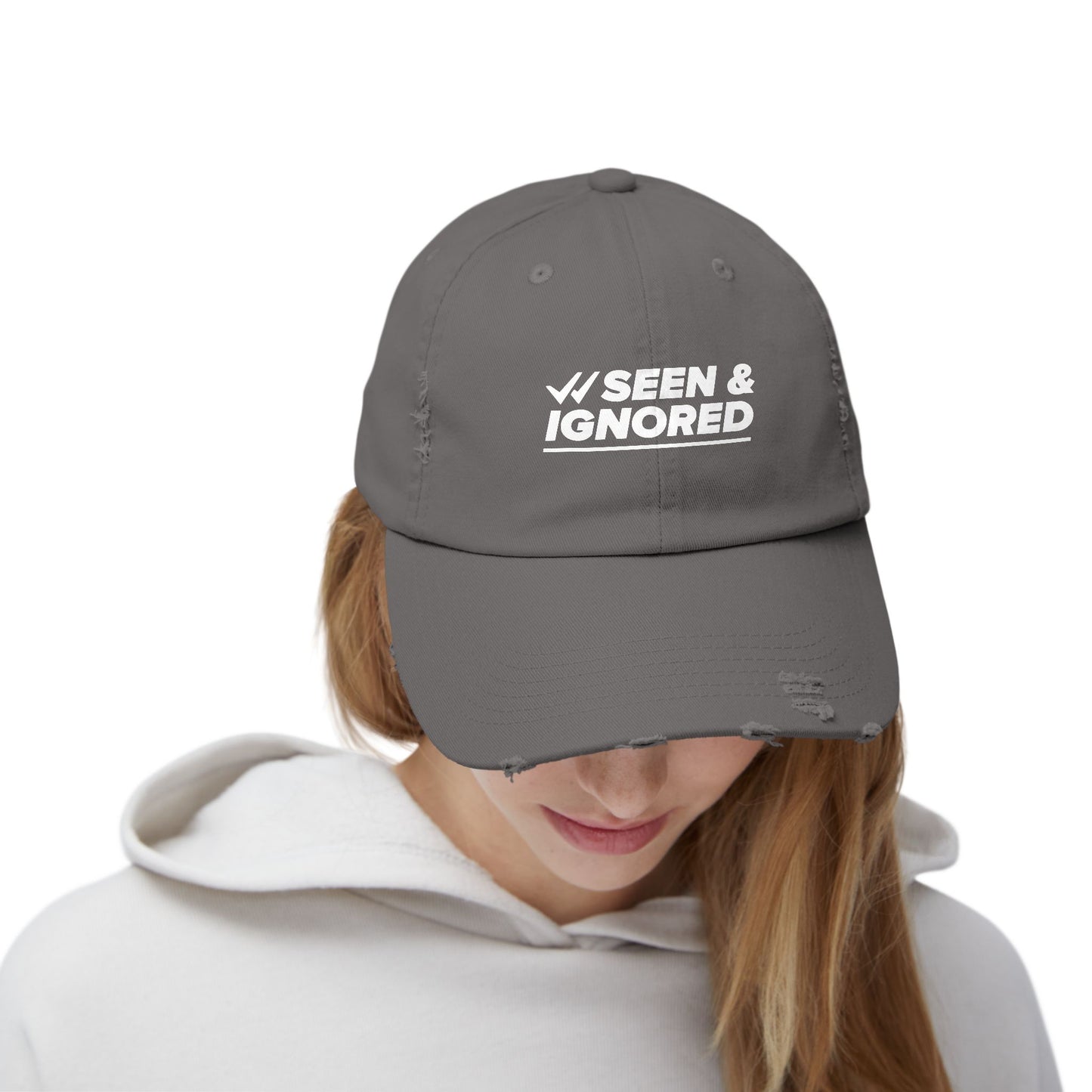 Seen & Ignored Distressed Cap