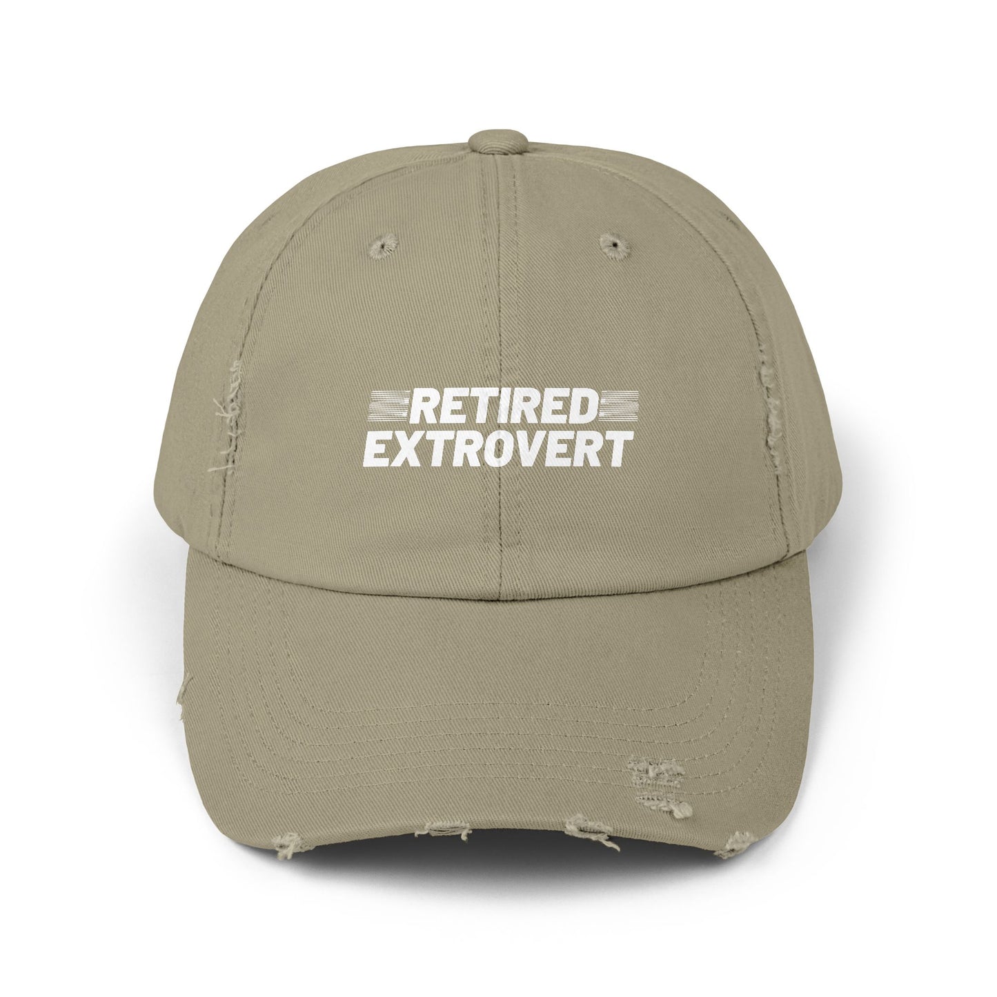 Retired Extrovert Distressed Cap