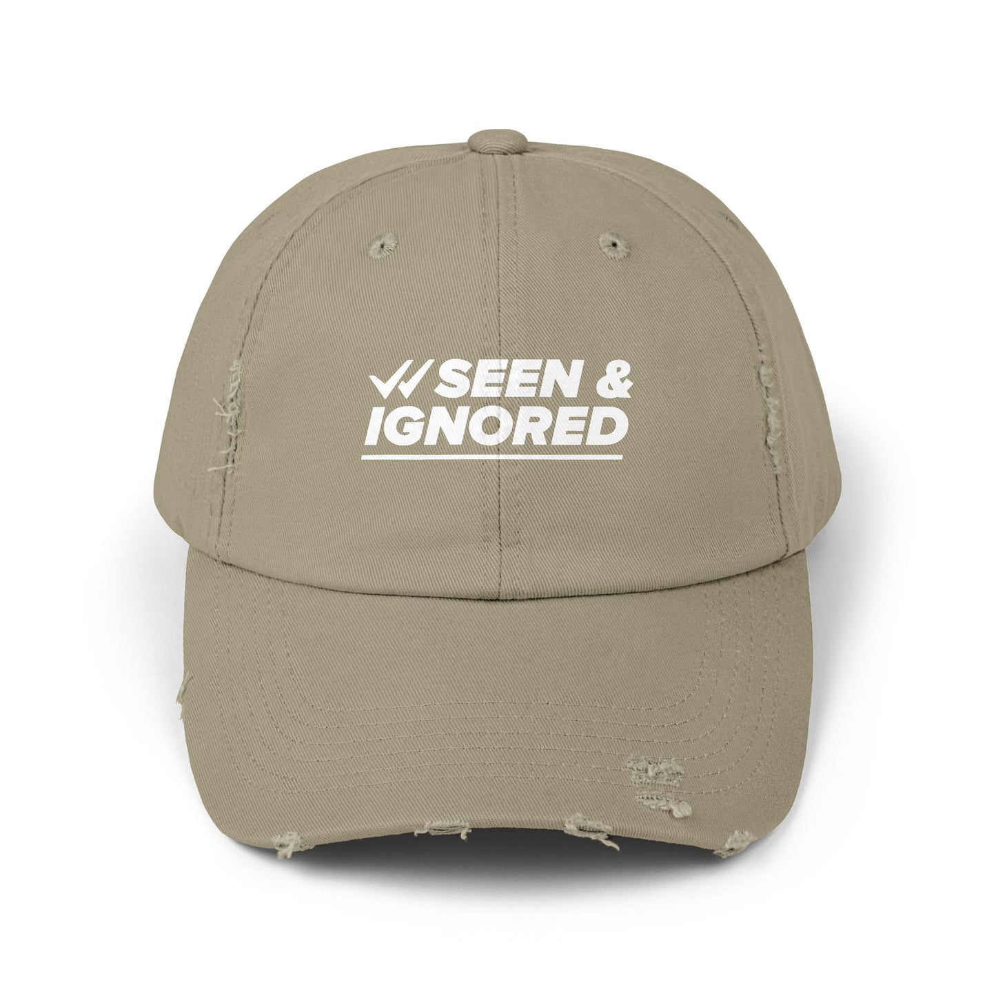 Seen & Ignored Distressed Cap