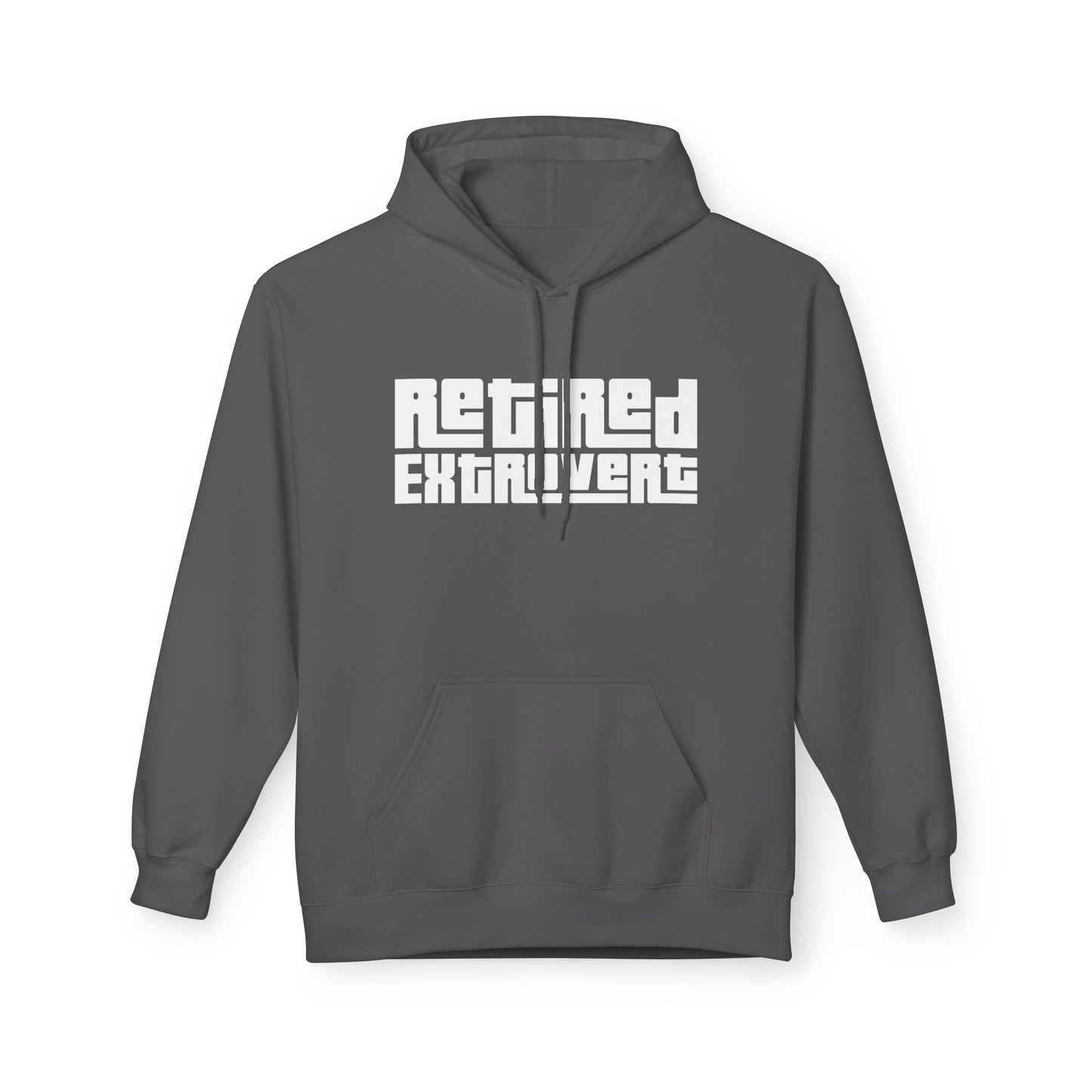 Retired Extrovert Fleece Hoodie