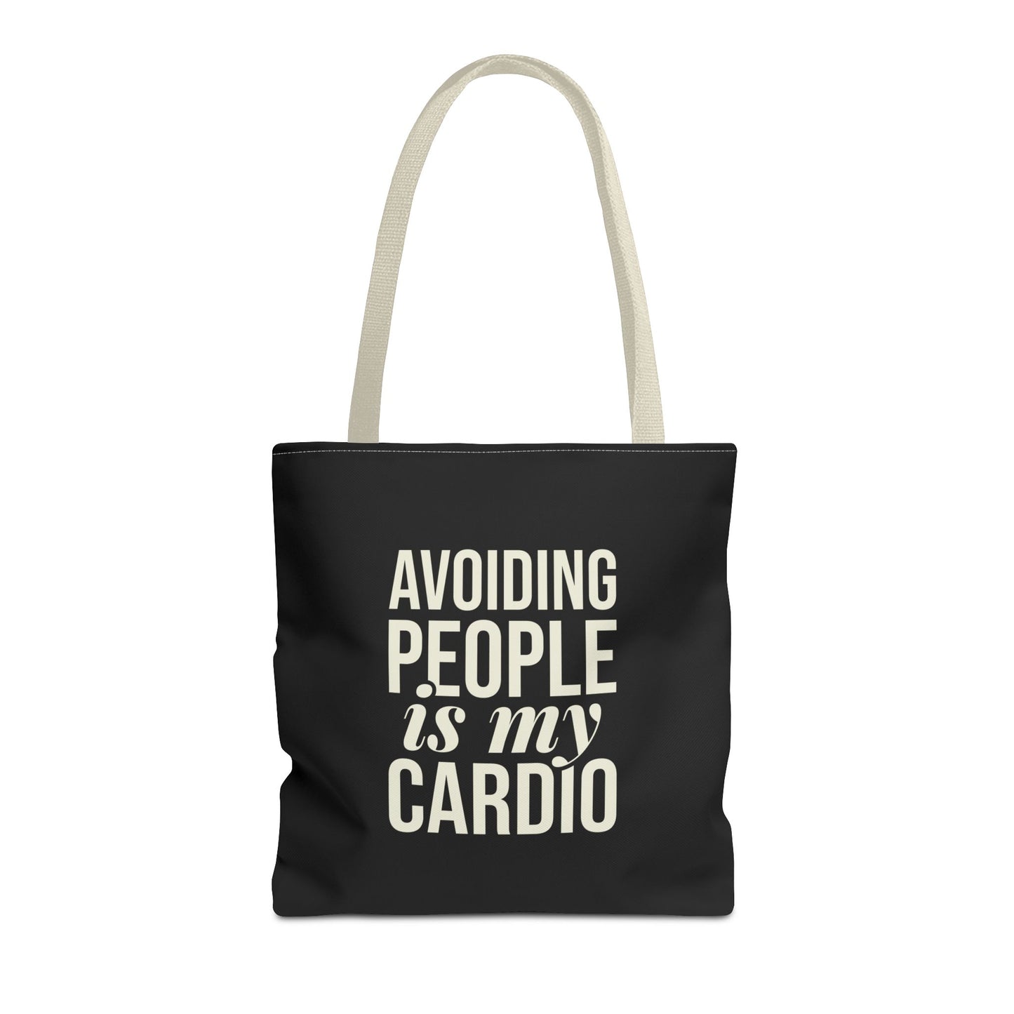 Avoiding People is my Cardio Tote Bag