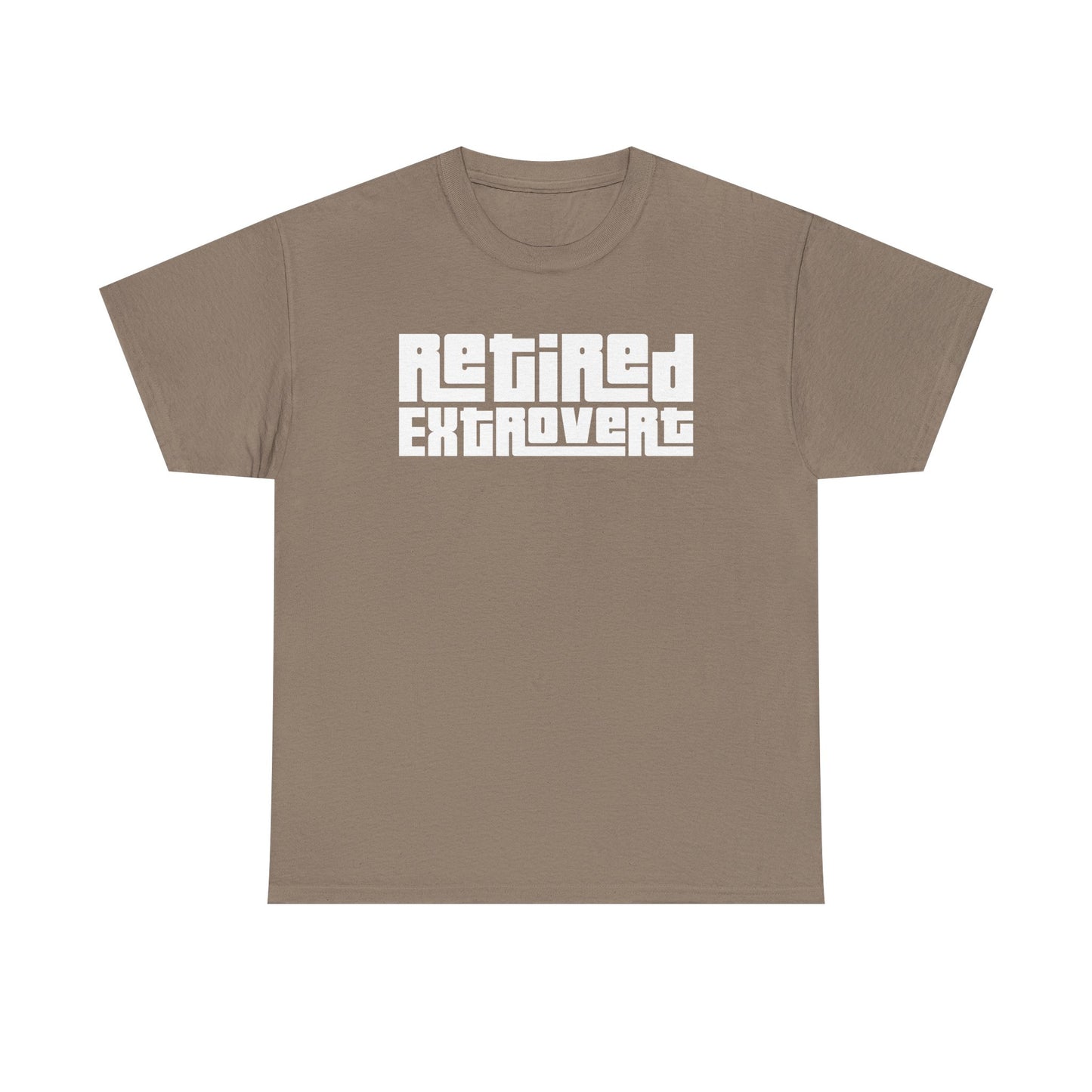 Retired Extrovert Unisex Heavy Cotton Tee