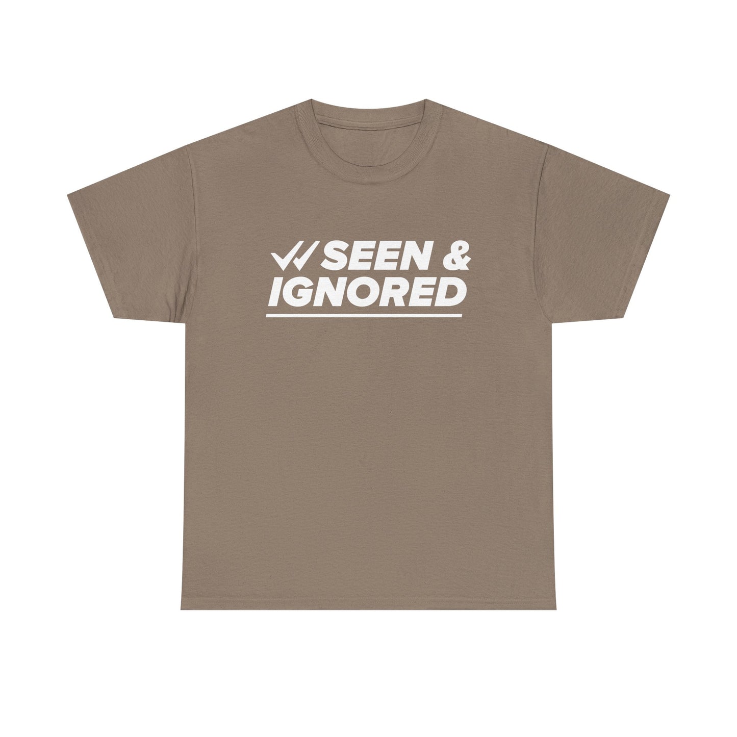 Seen & Ignored Unisex Heavy Cotton Tee