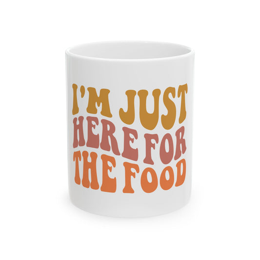 Retro Food Lover's Ceramic Mug