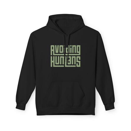 Avoiding Humans Fleece Hoodie – Funny Anti-Social Hoodie for Introverts & Peace Seekers