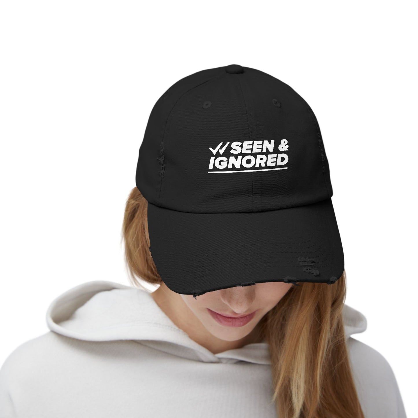 Seen & Ignored Distressed Cap