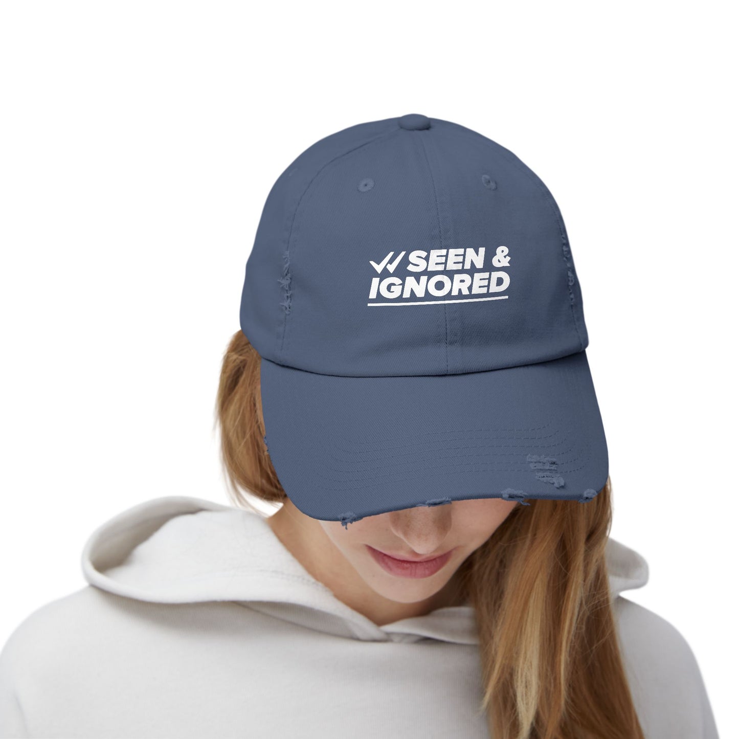 Seen & Ignored Distressed Cap