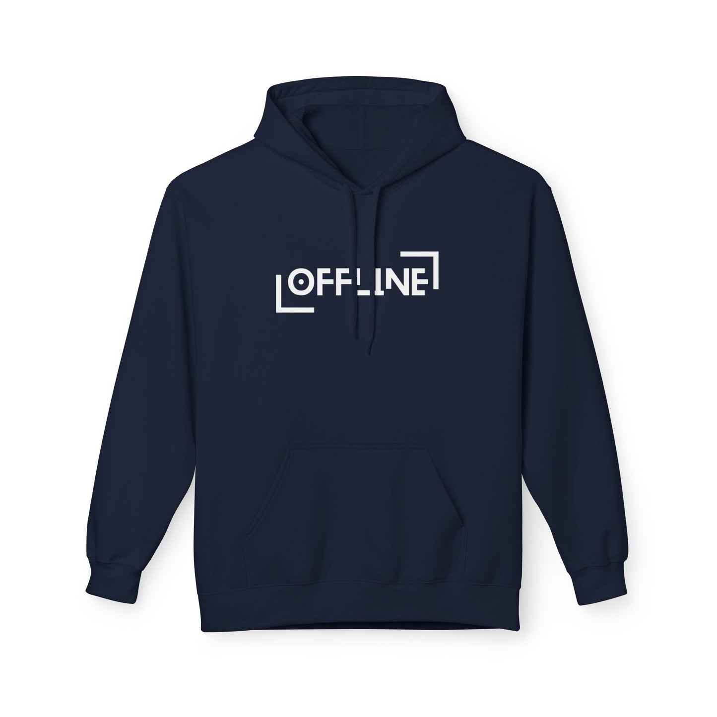 Offline Unisex Fleece Hoodie – Funny Introvert Hoodie for Digital Detox & Quiet Days