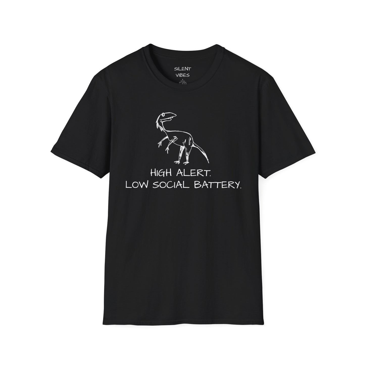 High Alert Low Social Battery Tee