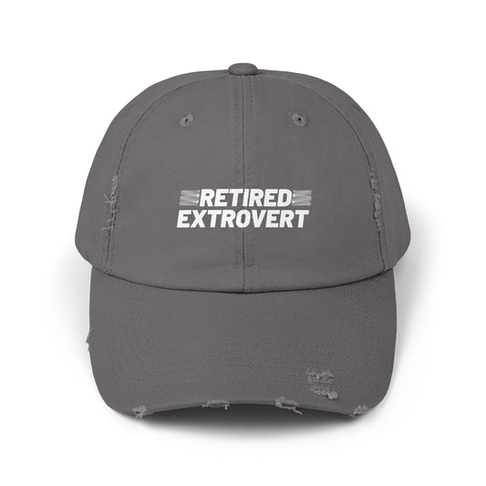 Retired Extrovert  Distressed Cap