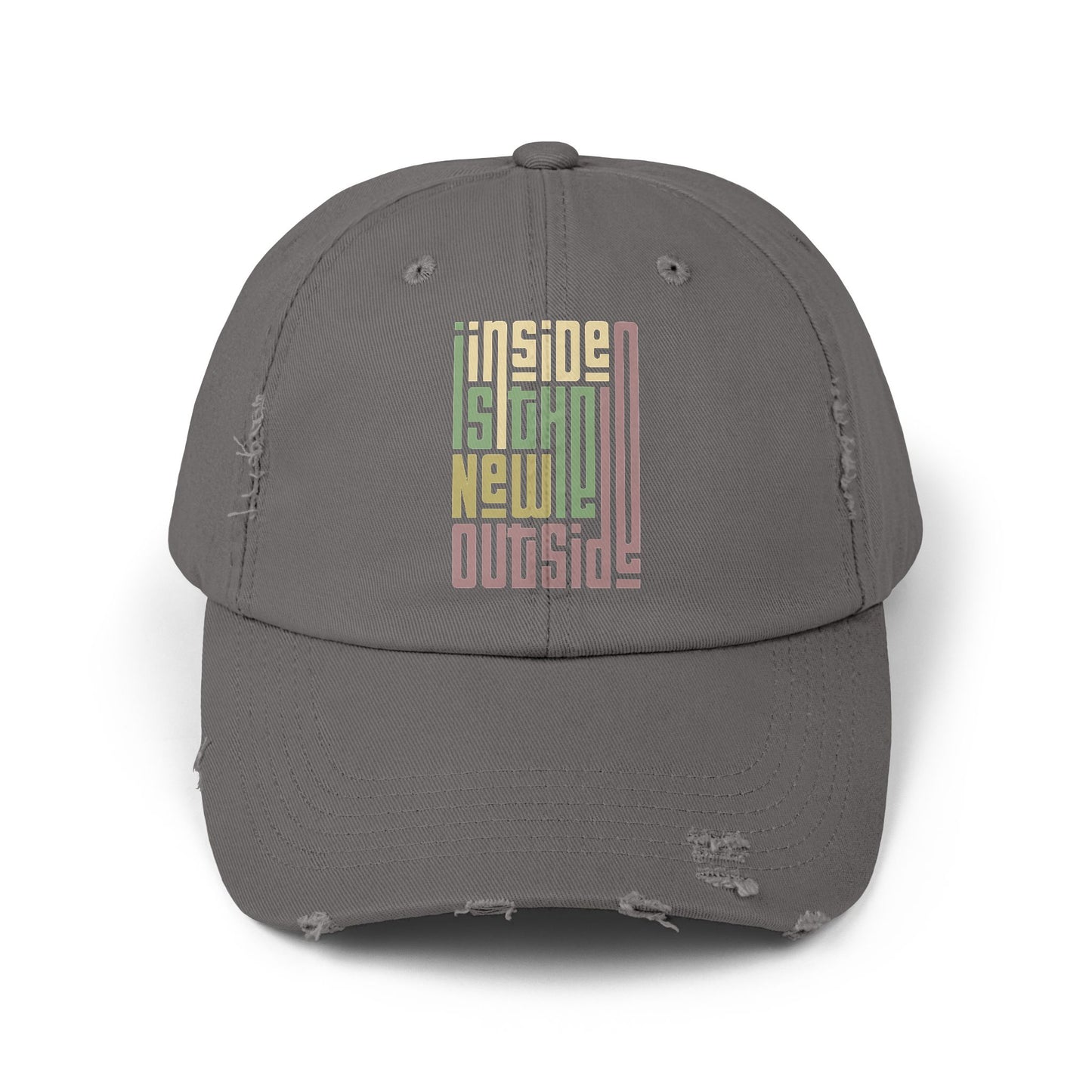 Inside is the New Outside Distressed Cap