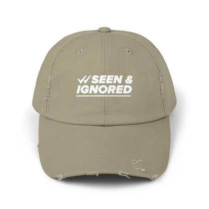 Seen & Ignored Distressed Cap