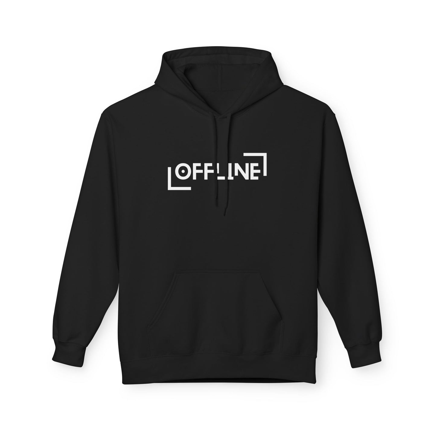 Offline Unisex Fleece Hoodie – Funny Introvert Hoodie for Digital Detox & Quiet Days