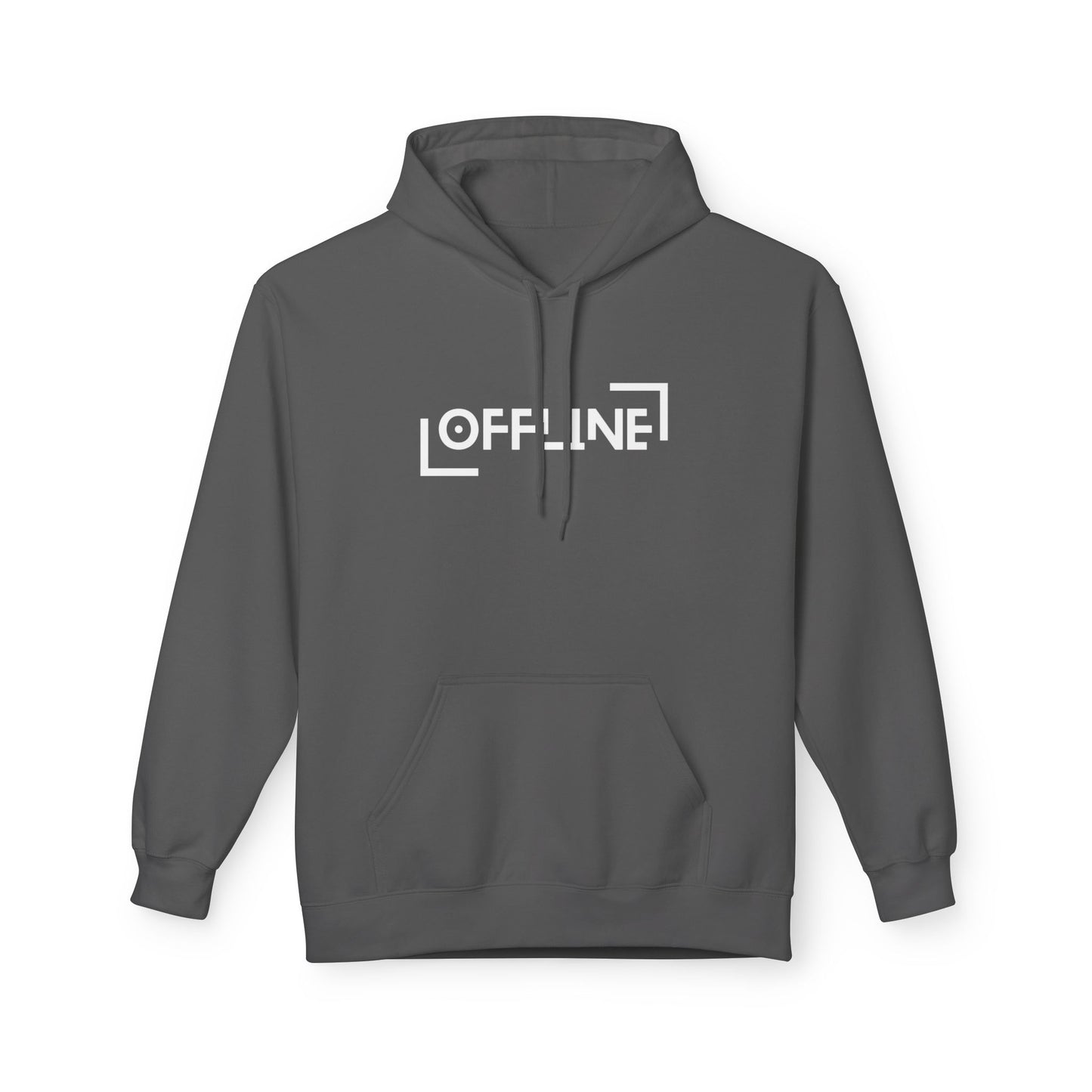 Offline Unisex Fleece Hoodie – Funny Introvert Hoodie for Digital Detox & Quiet Days