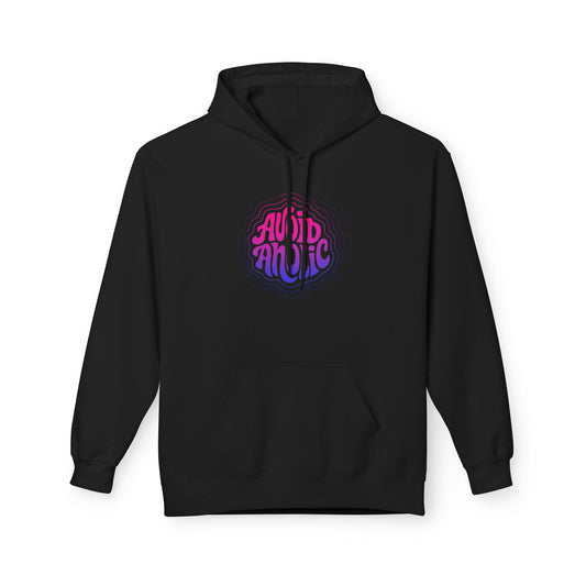Avoidaholic Fleece Hoodie – Funny Vaporwave Introvert Hoodie for People Avoiders & Social Escape Artists