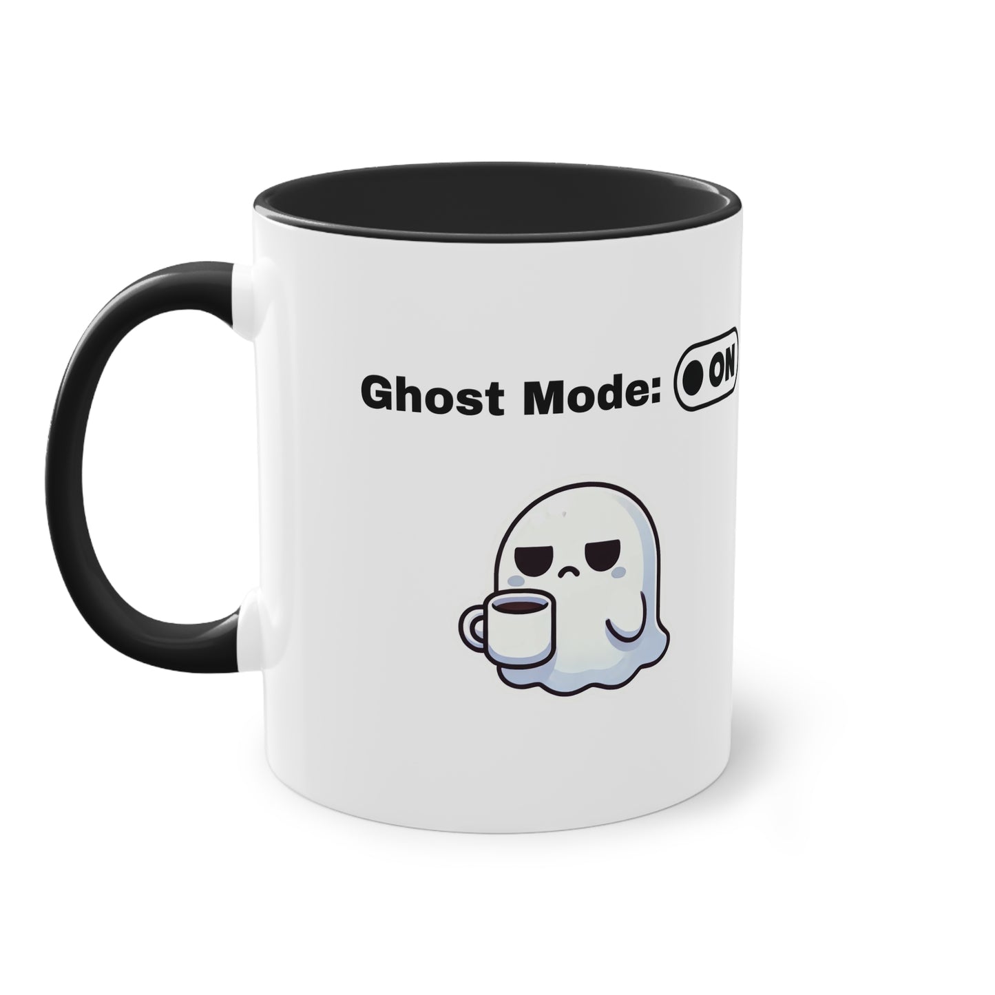 Ghost Mode Mug – Funny Introvert Coffee Mug for Anti-Social Souls & Quiet Mornings