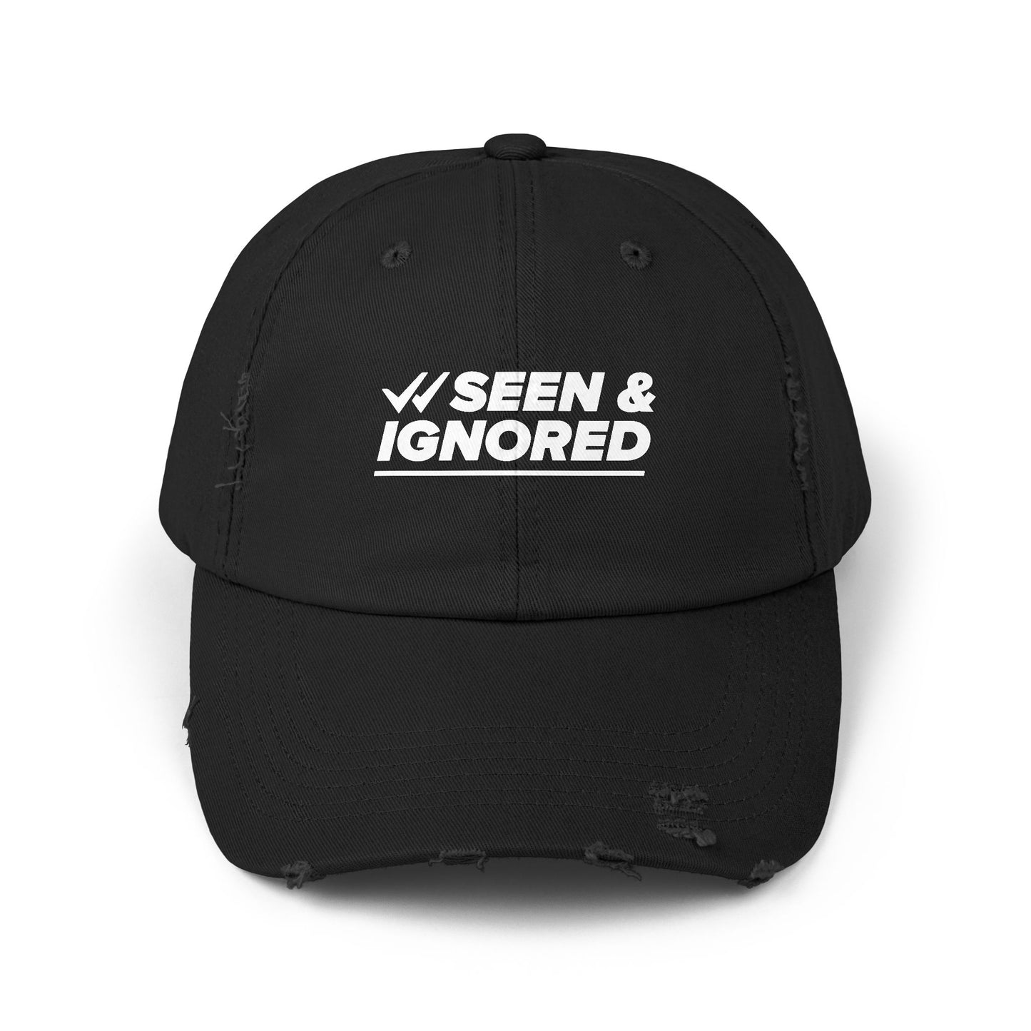 Seen & Ignored Distressed Cap