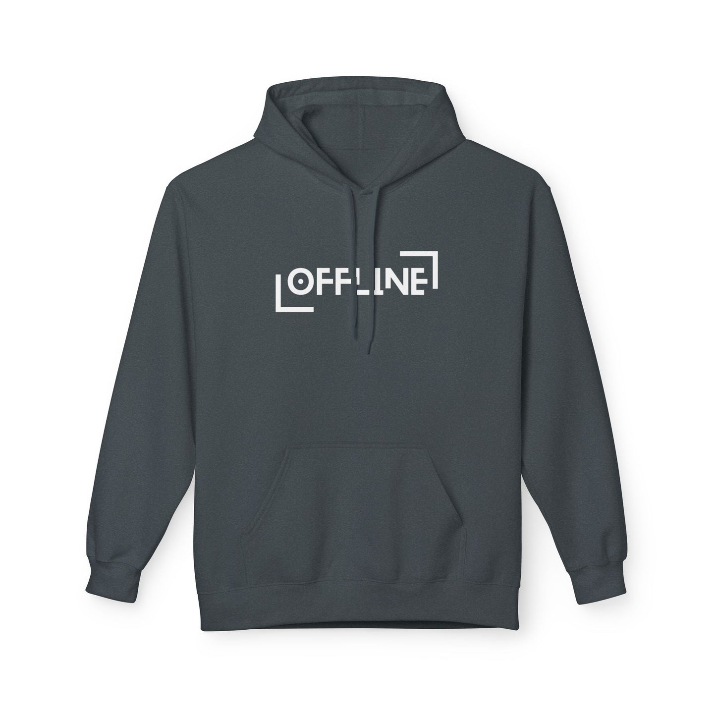 Offline Unisex Fleece Hoodie – Funny Introvert Hoodie for Digital Detox & Quiet Days