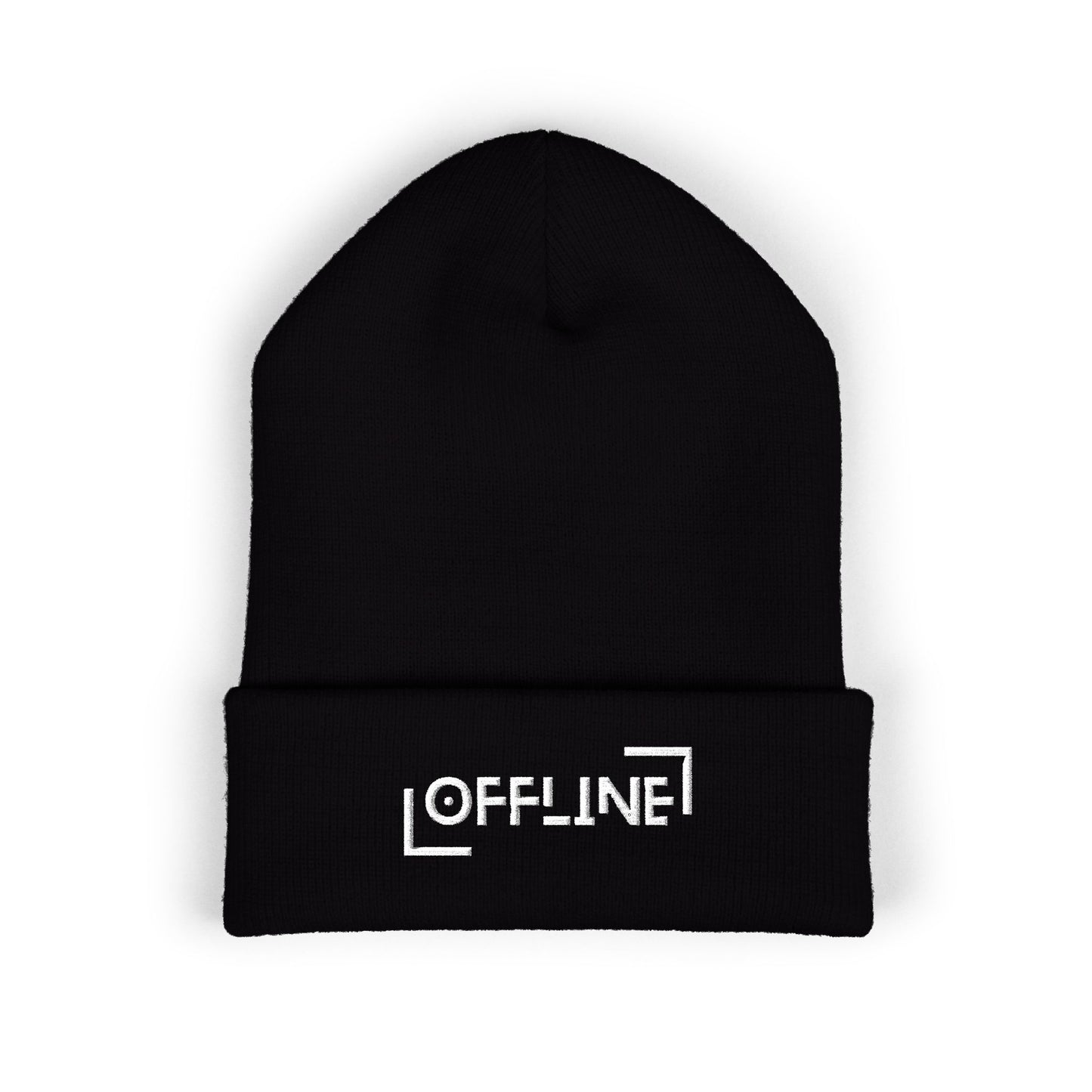 Offline Embroidered Beanie – Minimalist Introvert Winter Hat for Digital Detox & Quiet Days