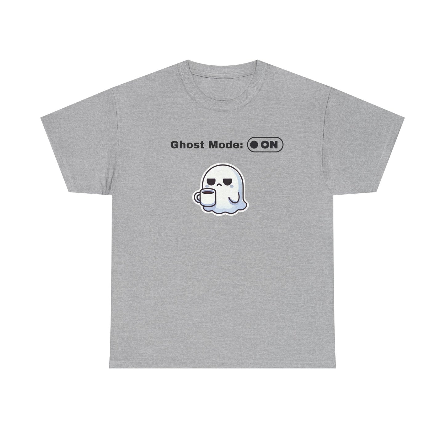 Ghost Mode ON Unisex Cotton Tee – Funny Introvert Shirt for Anti-Social Souls & Chill Vibes