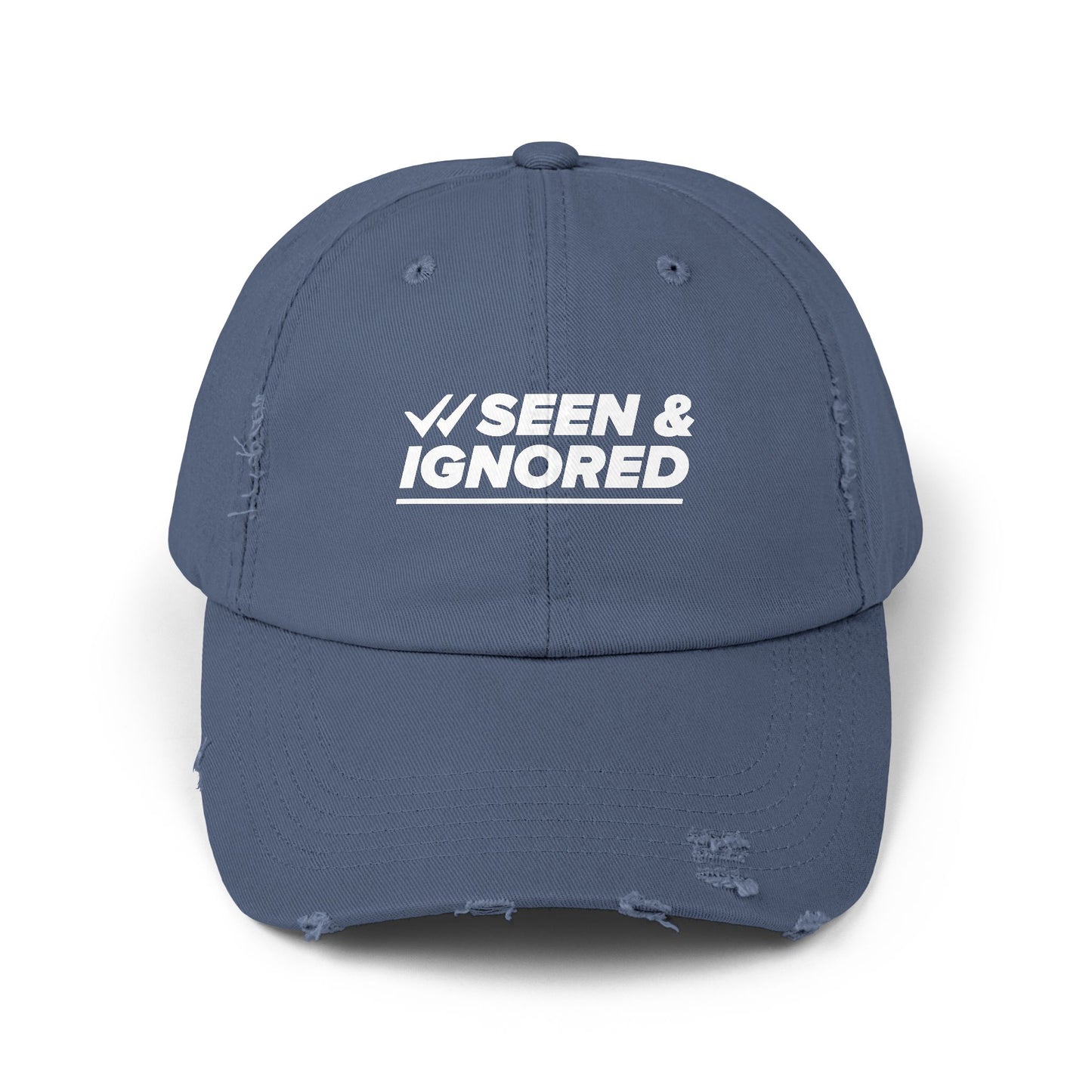 Seen & Ignored Distressed Cap