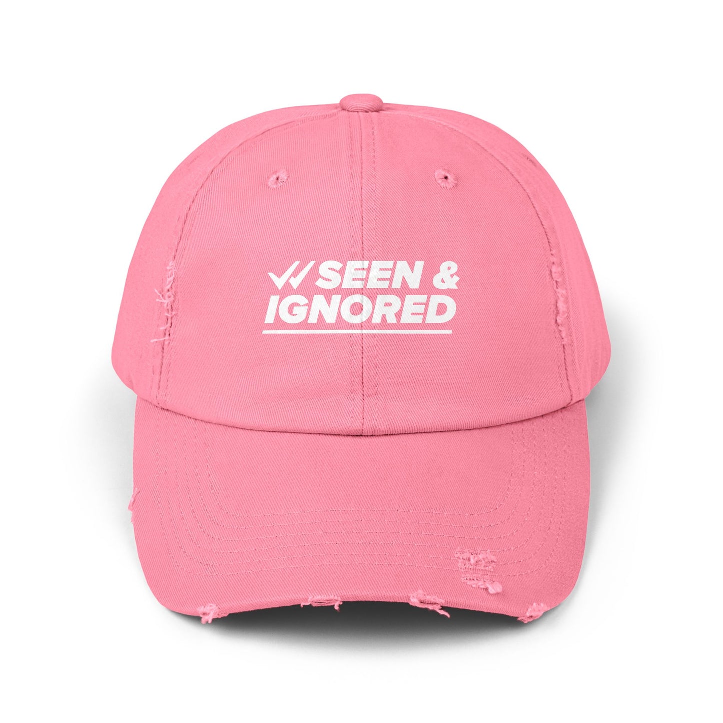 Seen & Ignored Distressed Cap
